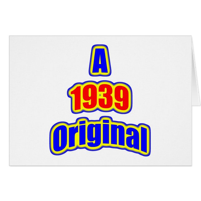 Cartão Vermelho do Bl de 1939 originais (Frente Horizontal)