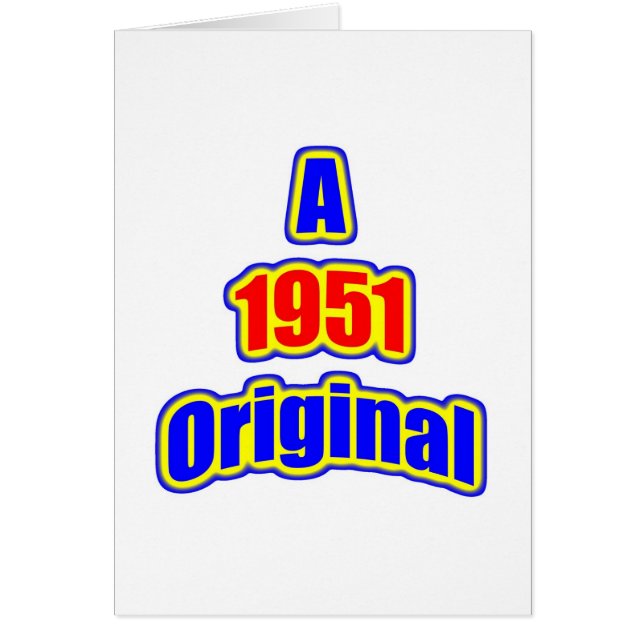 Cartão Vermelho do Bl de 1951 originais (Frente)