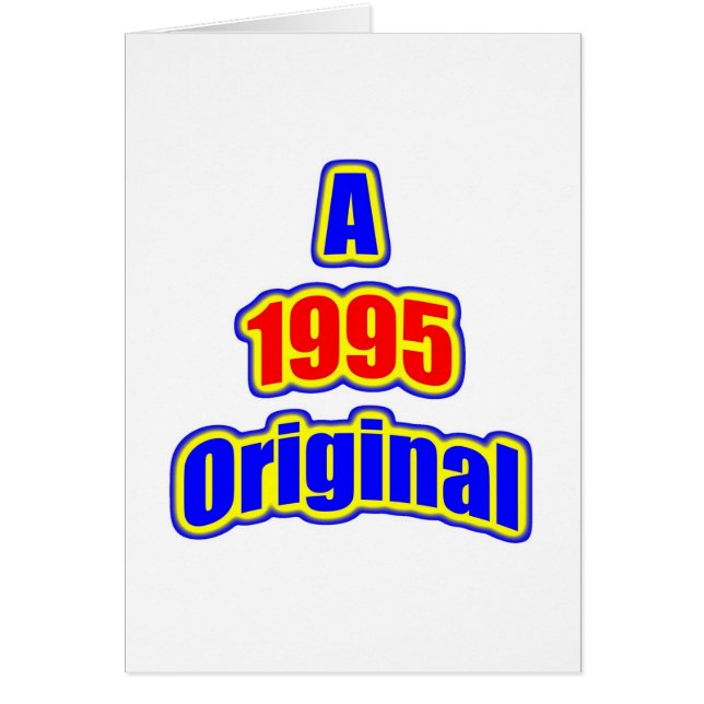 Cartão Vermelho do Bl de 1995 originais (Frente)