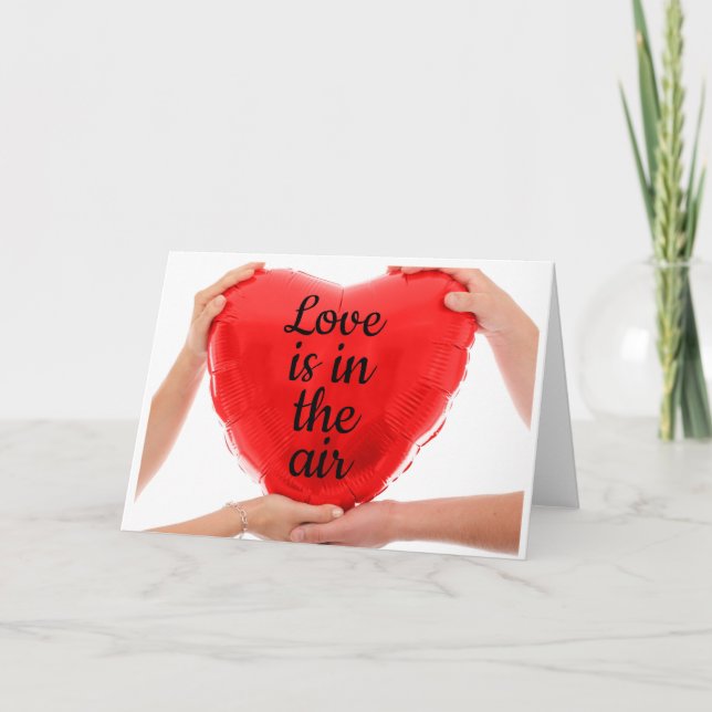 Cartão Vermelho do Dia dos Namorados (Frente)