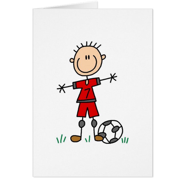 Cartão vermelho do jogador de futebol (Frente)