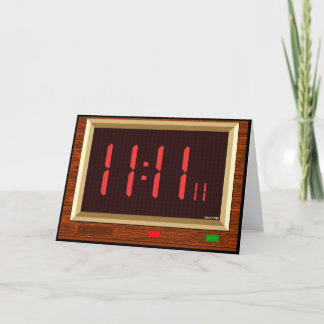 Cartão (vermelho) do pulso de disparo do 11:11