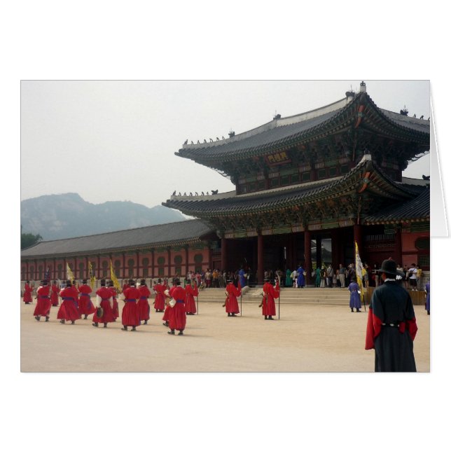 Cartão vermelho-marinho-palácio (Frente Horizontal)