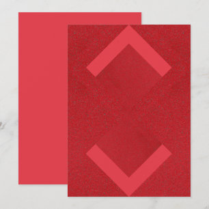 Cartão Vermelho Modern Arrows – Personalizável