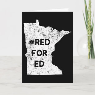 Cartão Vermelho Para Ed Minnesota Professor Educação Públ