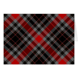 Cartão vermelho preto do VAZIO da xadrez