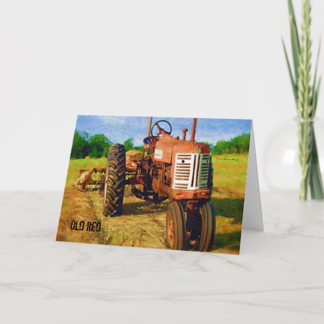 Cartão "Vermelho velho" (Frente)