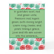 Vermelho, Verde e Branco da espiral natalícia