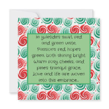 Vermelho, Verde e Branco da espiral natalícia