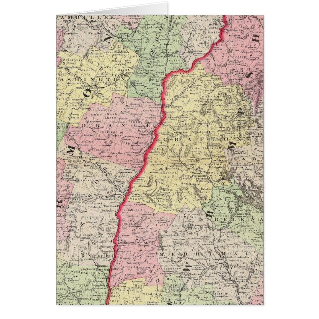 Cartão Vermont, NH (Frente)