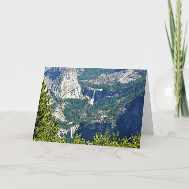 Cartão Vernal e Nevada caem do Glacier Point, CA (Frente)