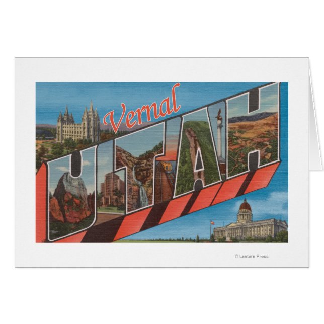 Cartão Vernal, UtahLarge - Letra ScenesVernal, UT (Frente Horizontal)