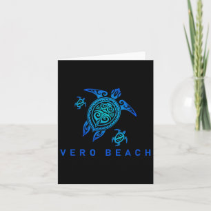 Cartão Vero Beach Sea Blue Tribal