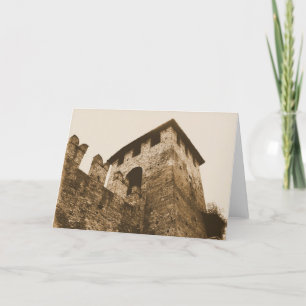 Cartão Verona, Italy - Castle Greeting Card