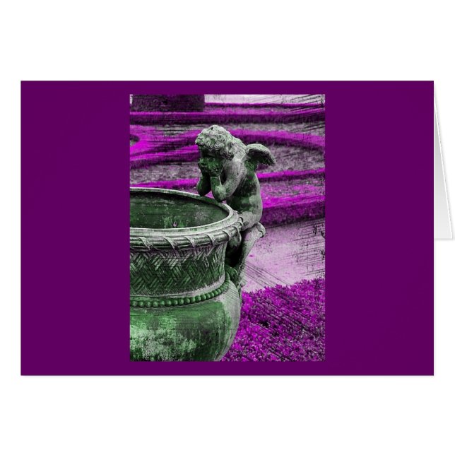 Cartão Versailles Angel Grunge (Frente Horizontal)