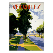 Versalhes Poster Viagens vintage Restaurado