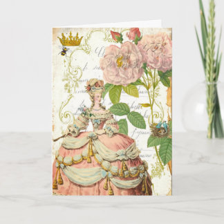 Cartão Versalhes Rosa de la Marie Antoinette