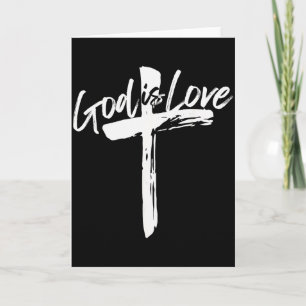 Cartão Versículo Bíblico João 4_8 Deus É Amor Fé Cristã 