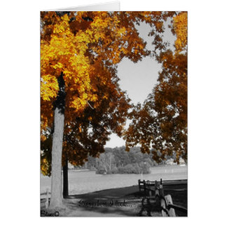 Cartão vertical Autumn Love, em qualquer lugar que