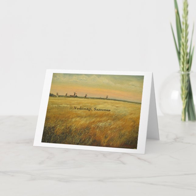 Cartão Veskimägi @ Saaremaa, Estonia (Frente)