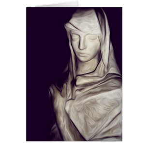 Cartão vestida em triste