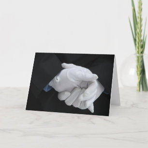 Cartão Vestido de bombeiro A, dentro Vazio