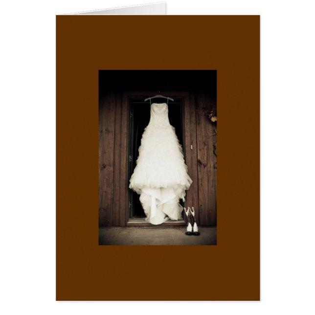 Cartão vestido de noiva (Frente)