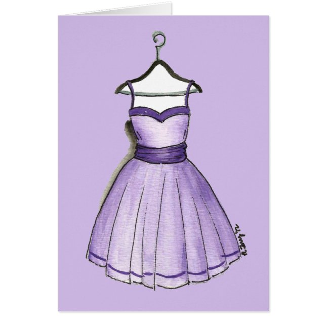 Cartão Vestido Fashionista Retro Vintage, Partido do Bail (Frente)