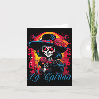 Cartão Vestido La Catrina Dia Estiloso Do Governo