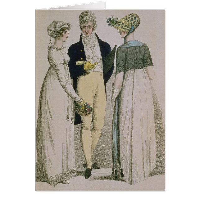 Cartão Vestidos de noite para a ilustração (Frente)