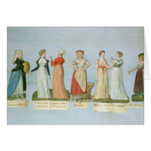 Cartão Vestidos e trajes na moda