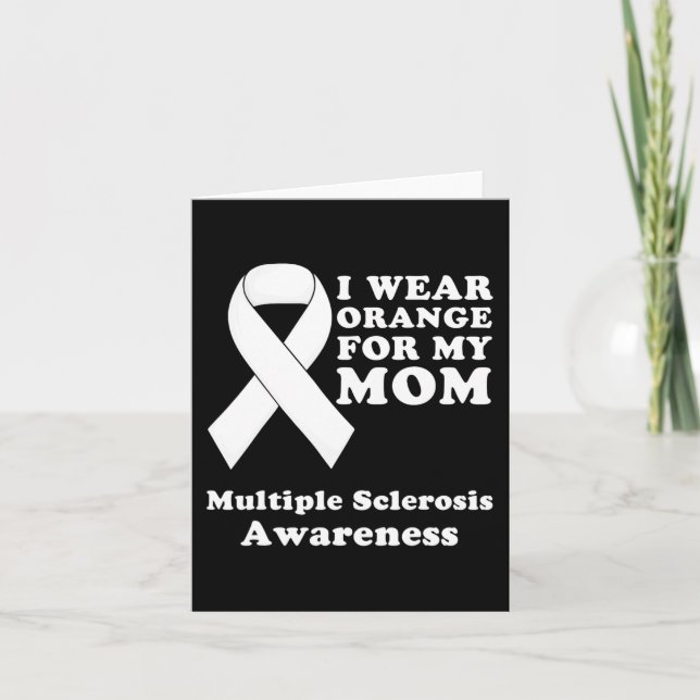 Cartão Vestir Laranja Para Minha Mãe, Sra. Múltipla Escle (Frente)