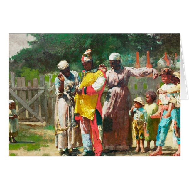 Cartão Vestir para o Carnaval por Winslow Homer (Frente Horizontal)