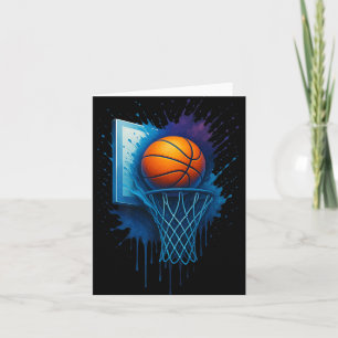 Cartão Vestuário de Basquete Colorido Tie Dye Com Estampa