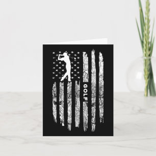 Cartão Vestuário de Golfe da Bandeira Americana - Golfe V