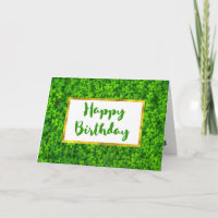 Vestuário Verde com Foil FAUX Gold Frame Aniversár