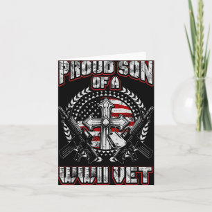 Cartão Veterano Da Segunda Guerra Mundial Filho Orgulhoso