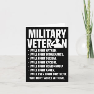 Cartão Veteranos Contra Trump 2020 Combatem Eleições Nos