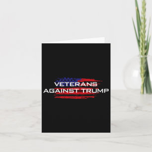 Cartão Veteranos Contra Trump - Anti-Trump