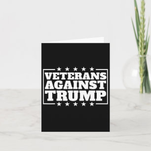 Cartão Veteranos Contra Trump Anti-Trump Veteranos Contra