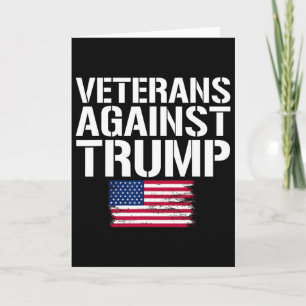 Cartão Veteranos Contra Trump Anti-trump Veteranos Contra