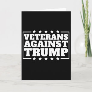 Cartão Veteranos Contra Trump Anti-trump Veteranos Contra