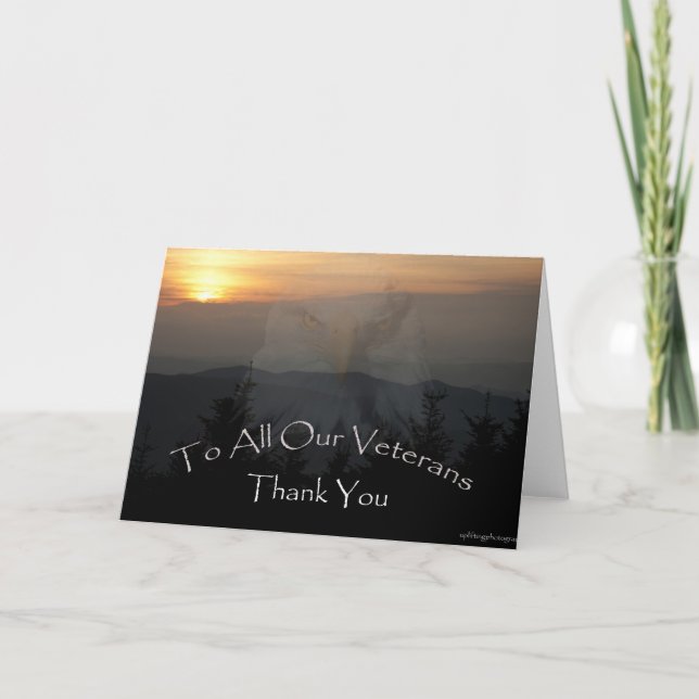 Cartão Veteran's Day (Frente)