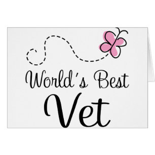 Cartão Veterinário do veterinário do mundo o melhor