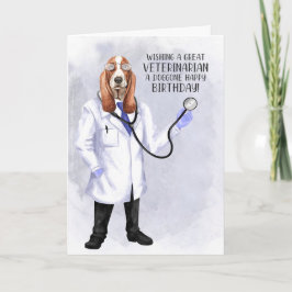Cartão Veterinário Funny BIrthday Hound Doutor