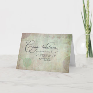 Cartão Veterinary School Congratulations