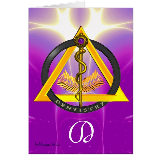 CARTÃO VIA DE DENTISTRAÇÃO DENTISTA DE ASCLEPIUS (Frente)