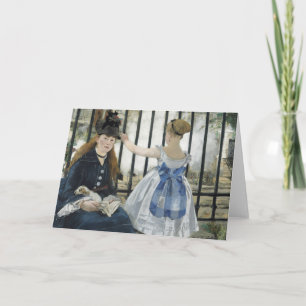 Cartão Via férrea   Édouard Manet