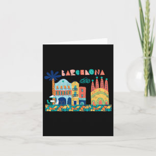 Cartão Viagem Barcelona Espanha Europa Férias da Família 