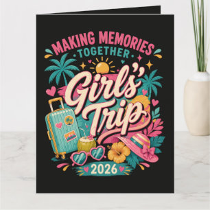Cartão Viagem das Meninas 2026 Criando Memórias Juntas